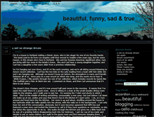 Tablet Screenshot of beautifulfunnysadandtrue.com